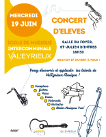 Affiche concert 19 juin St Julien d’Intres