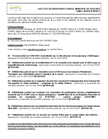 Liste des délibération du 07 mars 2025