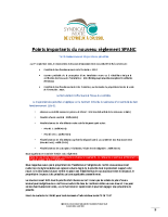 Points importants du nouveau règlement SPANC
