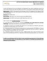 Liste des délibérations du 10 septembre 2025