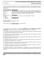Liste des délibérations de la séance du 24/04/2026